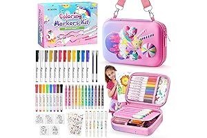 CGBOOM 40-Count Scented Markers Set for Girls: Unleash Creativity with Adorable Animals Stickers
