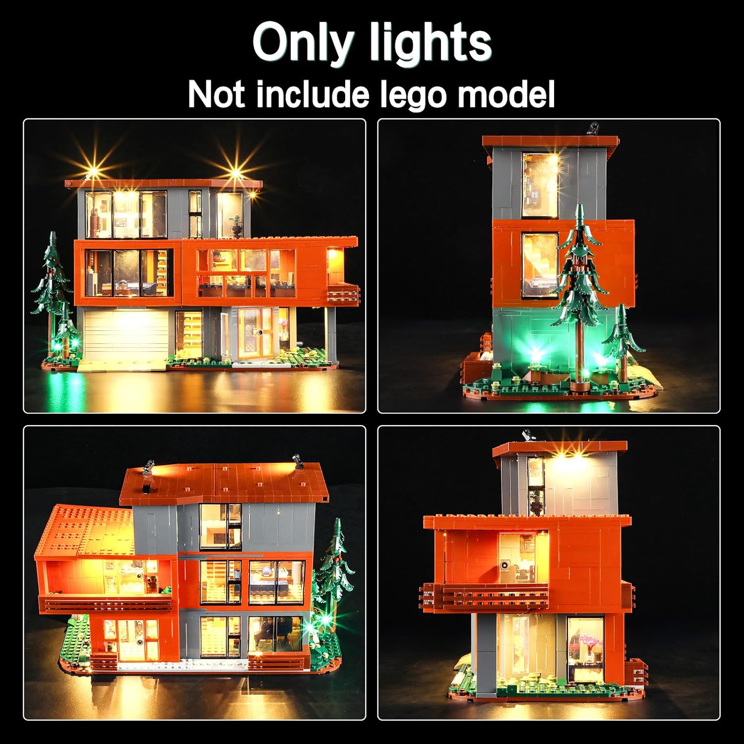 LED Light Kit Compatible with Lego Ideas Twilight The Cullen House, Compatible with Lego 21354 (Lights Only, No Models)