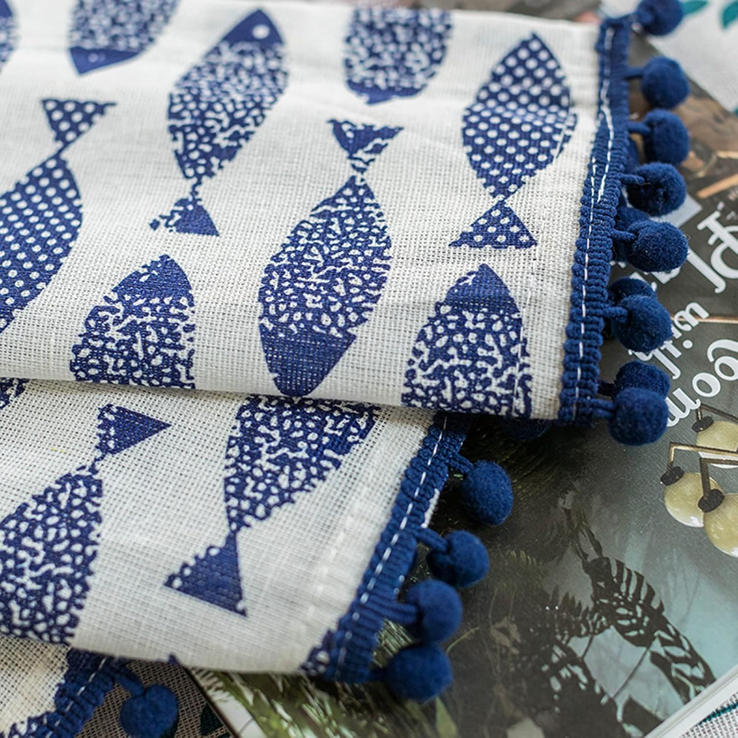 Tier Curtains,Kitchen Curtains Made of Cotton and Linen with Hairballs,Café Curtains Country Style,Bistro Curtains Valance for Small Windows Kitchen Café Bedroom Living Room Wardrobe Short Curtain