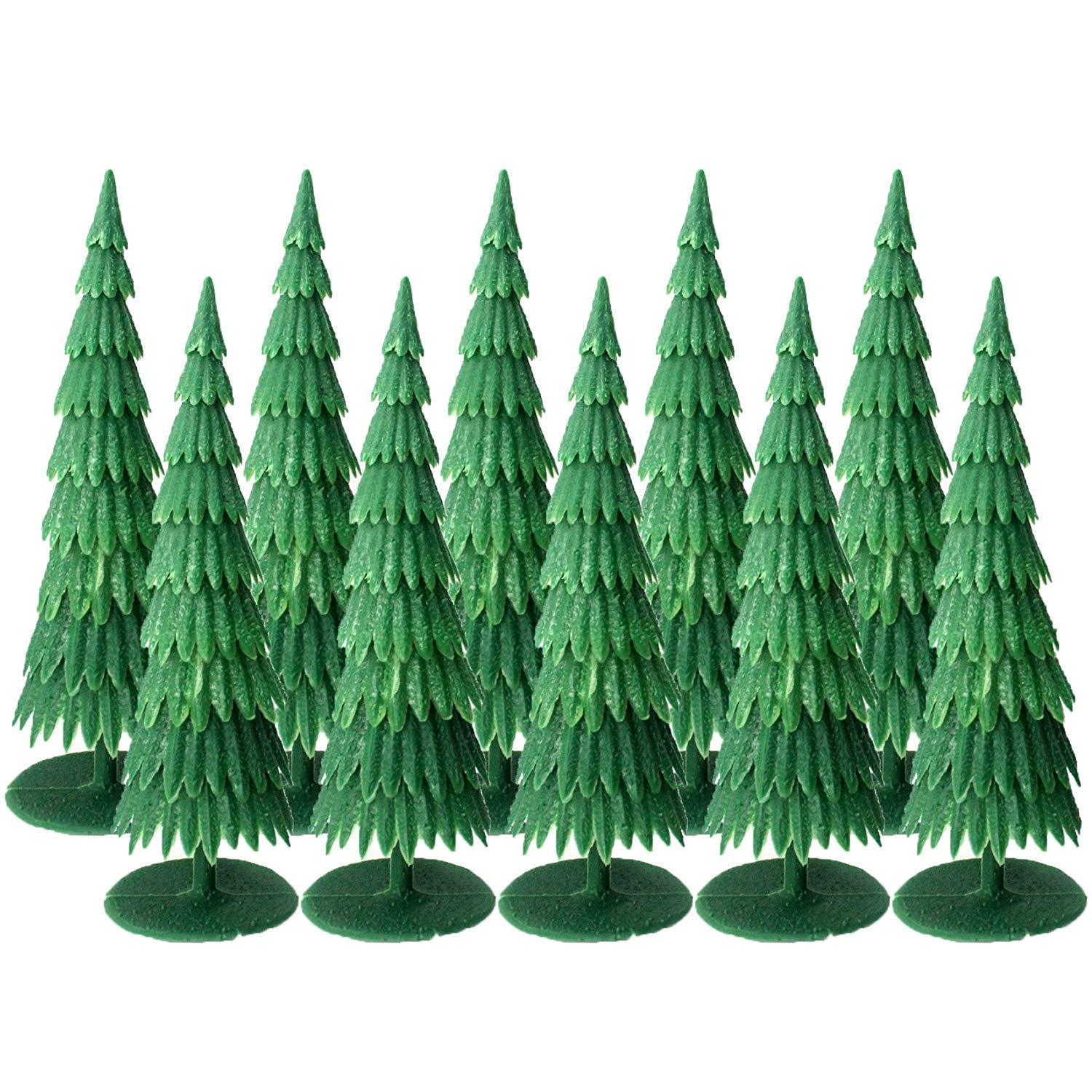 10 Mini-Stechpalmen Bäume – 13 Cm Hoch, Abnehmbar, Für Deko & Basteln