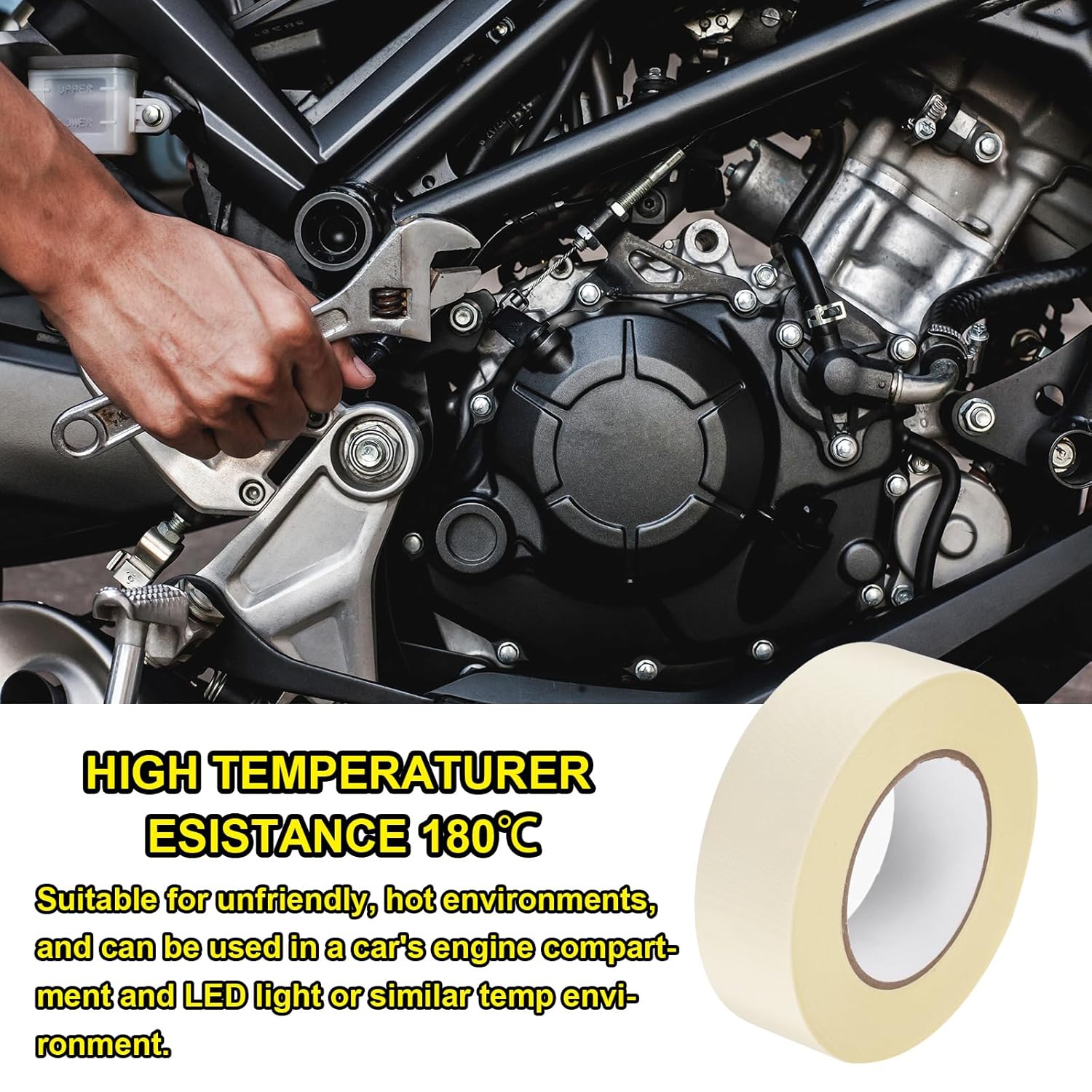 MECCANIXITY 2Pcs Insulating Acetate Roll Cloth Adhesive Tape, 1.6in x 98ft White Electrical Heat Resistant Fabric Tape for Laptop Electric Automotive Guitar Repair Wire Harness