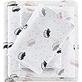 True North by Sleep Philosophy Cozy Flannel Warm 100% Cotton Sheet - Novelty Print Animals Stars Cute Ultra Soft Cold Weather Bedding Set, Twin XL, Pink French Bulldog 3 Piece