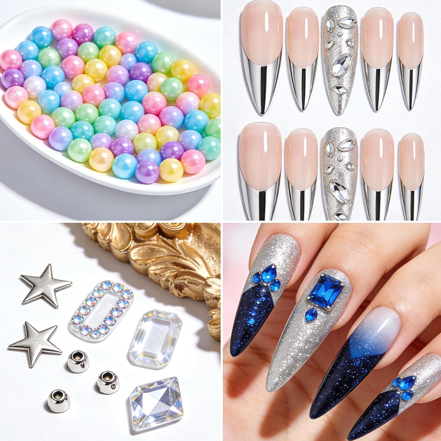 KFHENSOMR 6 Pack Diamond Art Drill Pen Refills, Refillable Wax Refills, Rhinestone Picker Tool Wax Pen Wax Refill for Nail Diamond Art Painting Accessories with Storage Box(White)