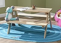 Vista 2 de banco de madera para picnic para niños