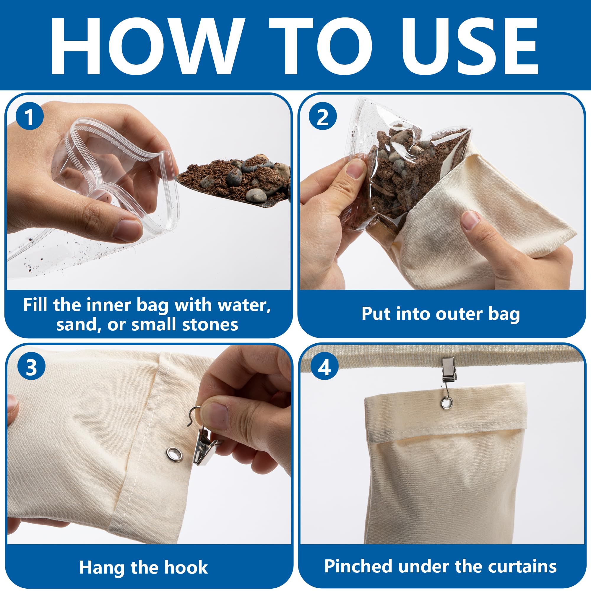 SDLLG Rideaux D'extérieur D'hiver Résistants Aux Intempéries Et