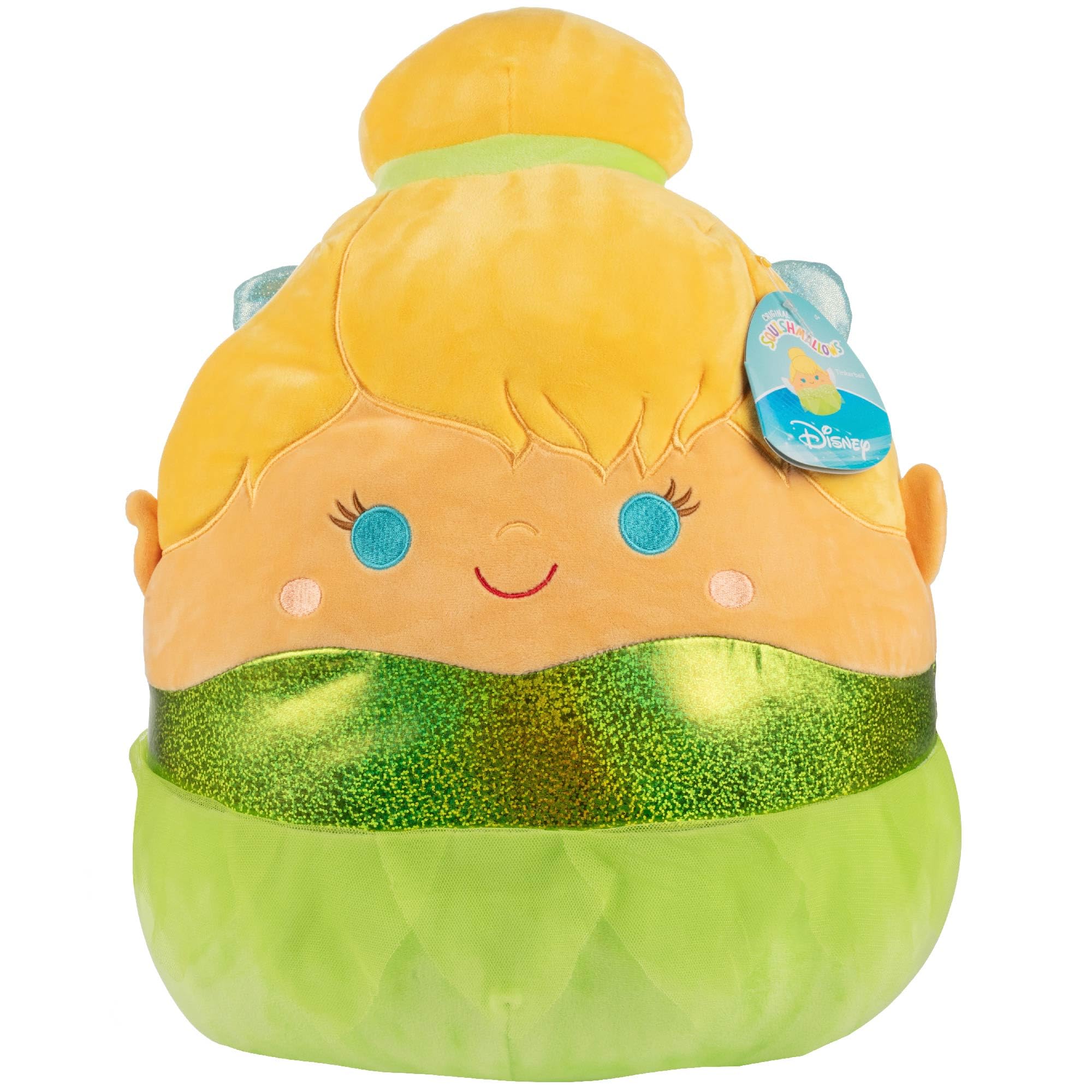 SquishmallowsOriginal 14-Inch Large Tinker Bell - Official Jazwares Pillow Plush - Collectible Soft & Squishy Disney Stuffed Animal Toy - Gift for Kids, Girls & Boys