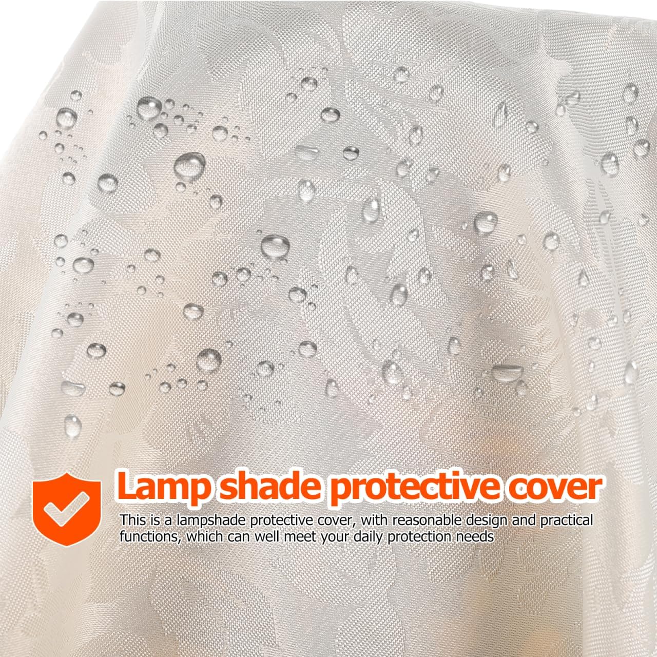 ARTIBETTER Lace Lampshade Cover Cloth Lampshade Cover Table Dust for Home Decorative Lamp Accessory 30.70 X 30.70 in 1 piece image 5