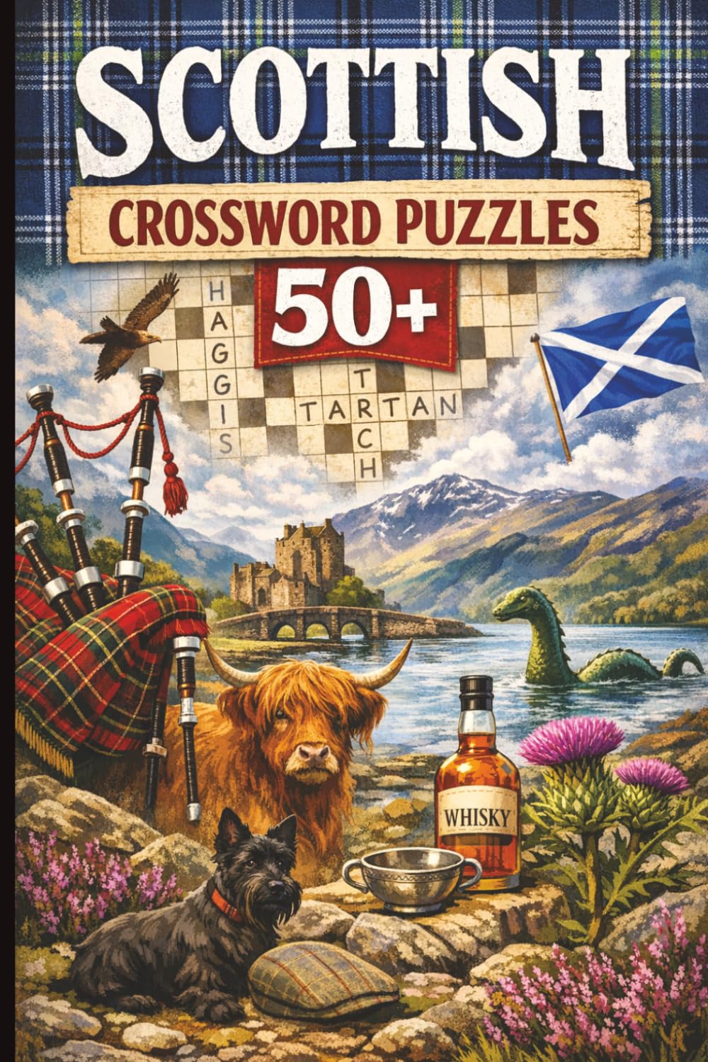 Scotland Crozzword Puzzle: Crossword Puzzles with easy to read print about Scotland and more| 6x9 inches, 120 pages| 50+ puzzles