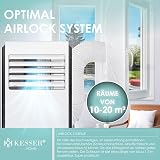KESSER® Klimaanlage Mobiles Klimagerät 4in1 kühlen | Luftentfeuchter lüften | Ventilator 9000 BTU/h 1005W | Mobil Klima mit Montagematerial, Fernbedienung & Timer | Nachtmodus & 360° Rollen - 5