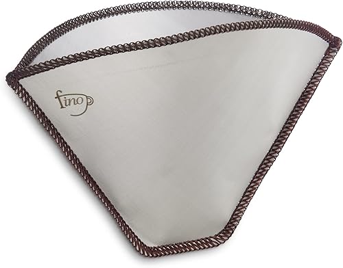 Vista 8 de Fino Filtros de café reutilizables de malla flexible, juego de 2 piezas, incluye 1 filtro flexible de tamaño número 2 y número 4