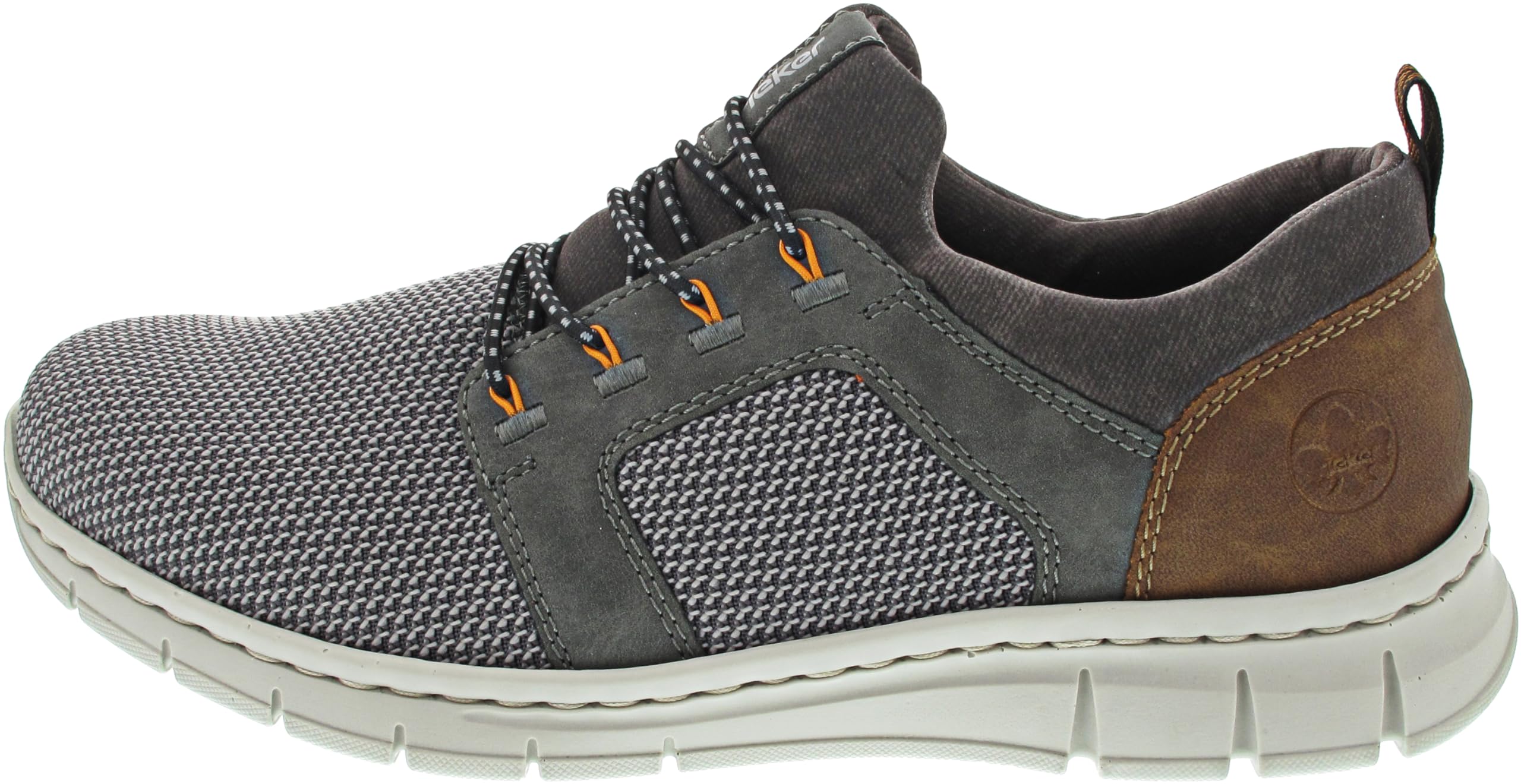Rieker Slipper Grey, Stone Smoke Almond R, 45 EU