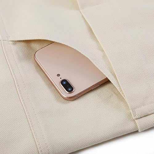 Miniatura 8 de Delantal 100% algodón, resistente y de alta densidad, respaldo cruzado + hebilla de cierre rápido + 6 bolsillos + 2 lazos para toallas para asar a