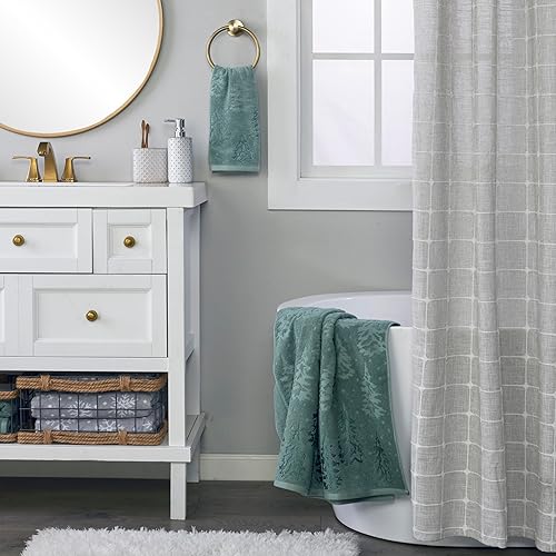 Vista 92 de SKL Home - Juego de toallas de mano Whistler a cuadros para invierno/Navidad, para baño, cocina, bar y regalo, 16 x 25 pulgadas, 2 unidades Whistler