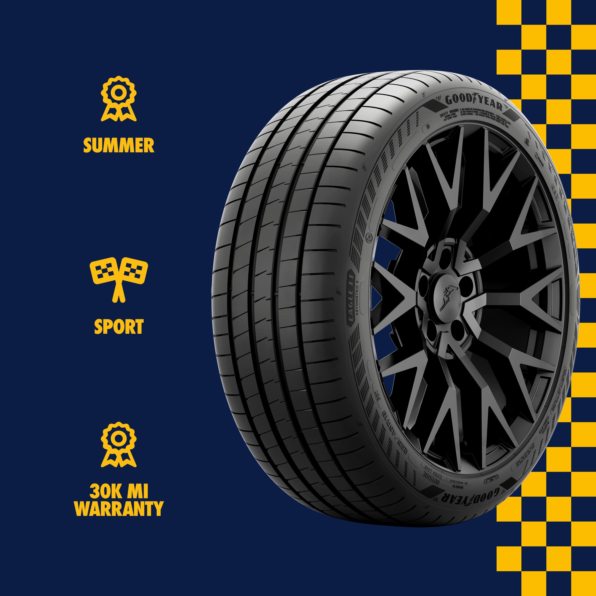 Amazon.com: Goodyear Eagle F1 Asymmetric 6 255/50R20 109Y XL Tire