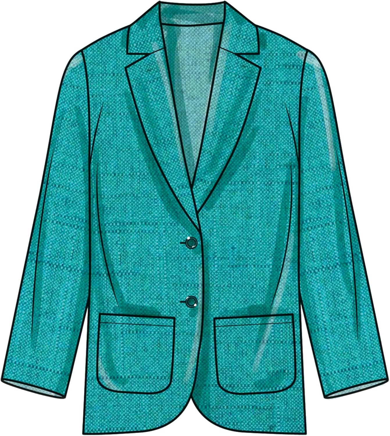 Simplicity SS9930A Easy to Make Easy to Make Children's, Teens' and Adults' Oversized Button-Front Blazers and Shorts Sewing Pattern Packet, Design Code S9930, Sizes XS - L/XS - XL