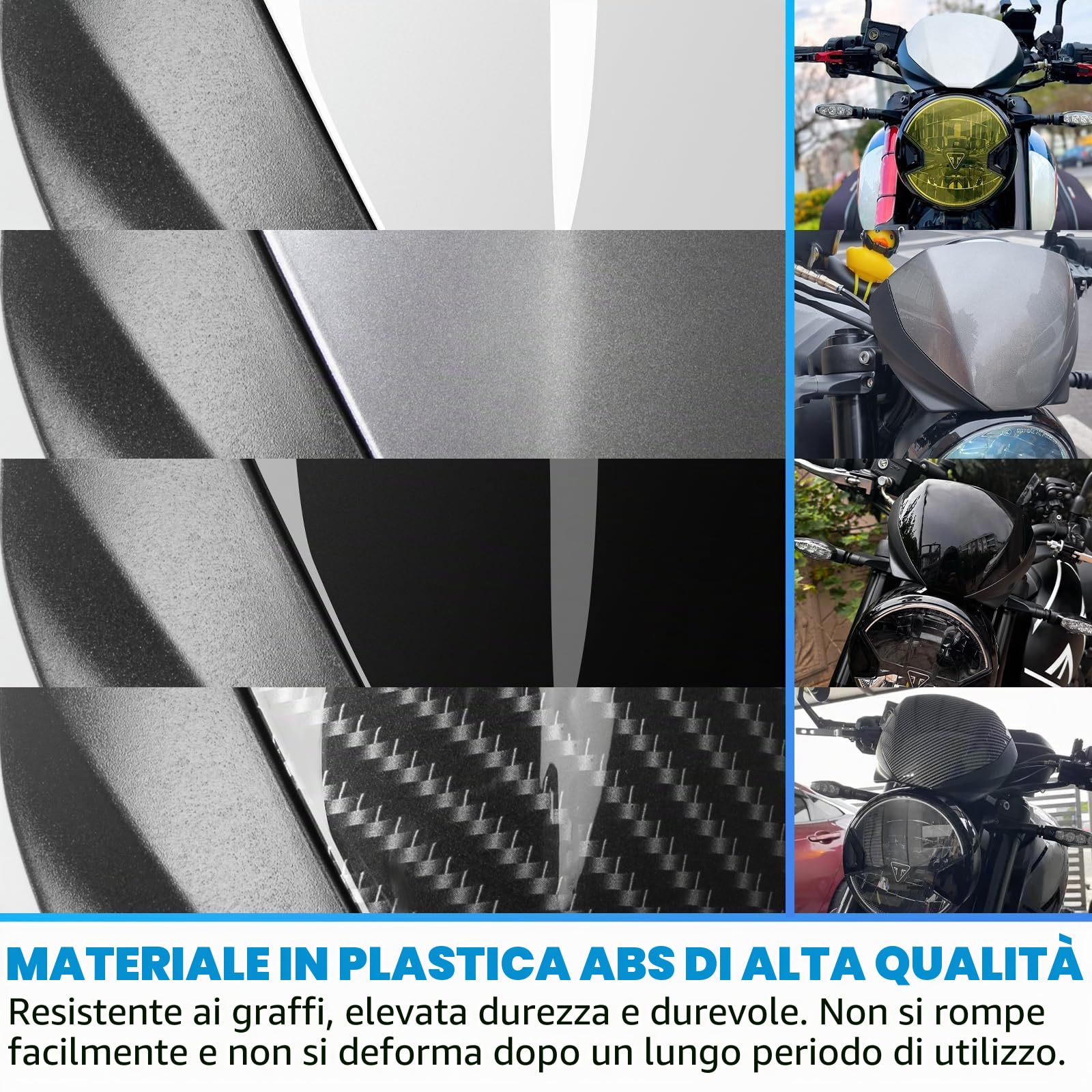 WOOGA Parabrezza Parabrezza Per Triu&m&ph Trident 660 Trident-660 Accessories 2021-2025 Aria Deflettori del Vento Moto Schermo Anteriore Scudo (Titanio)