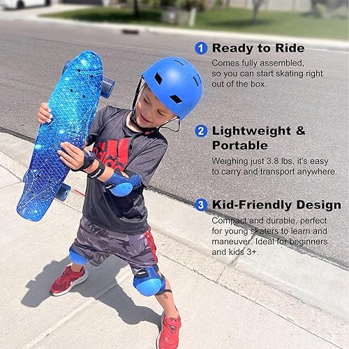 Miniatura 5 de Juegos de patinetas para principiantes con equipo de protección y herramienta de patinaje