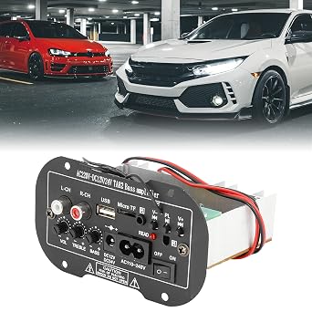 uxcell DC 12V 24V 35W Hi-Fi Audio Bass Subwoofer Stereo Power Amplifier Board for Auto Car