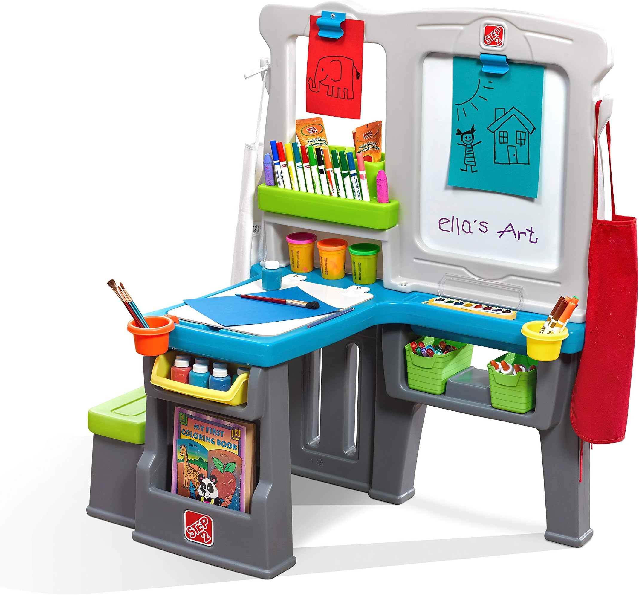 step 2 art table with stools