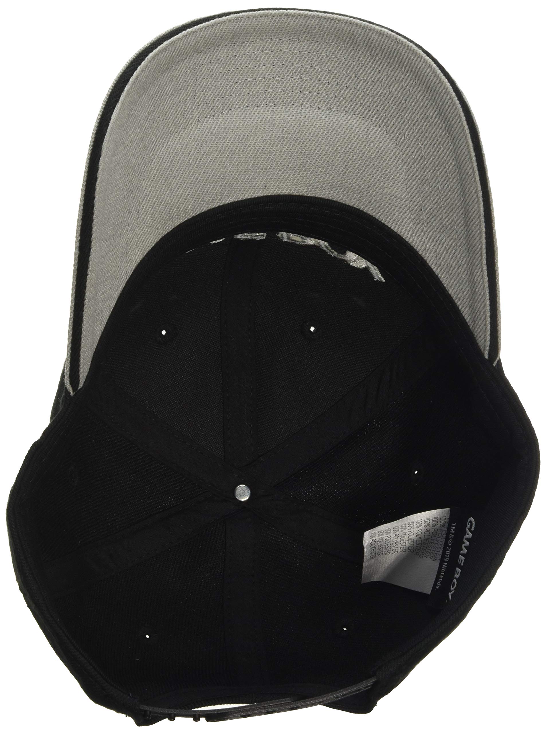 Bioworld EU Nintendo Gameboy Embroidered Logo Curved Bill Baseball Cap, Black (BA067775NTN) Gorra de bisbol, Gris (Grey Grey), Talla única Unisex Adulto