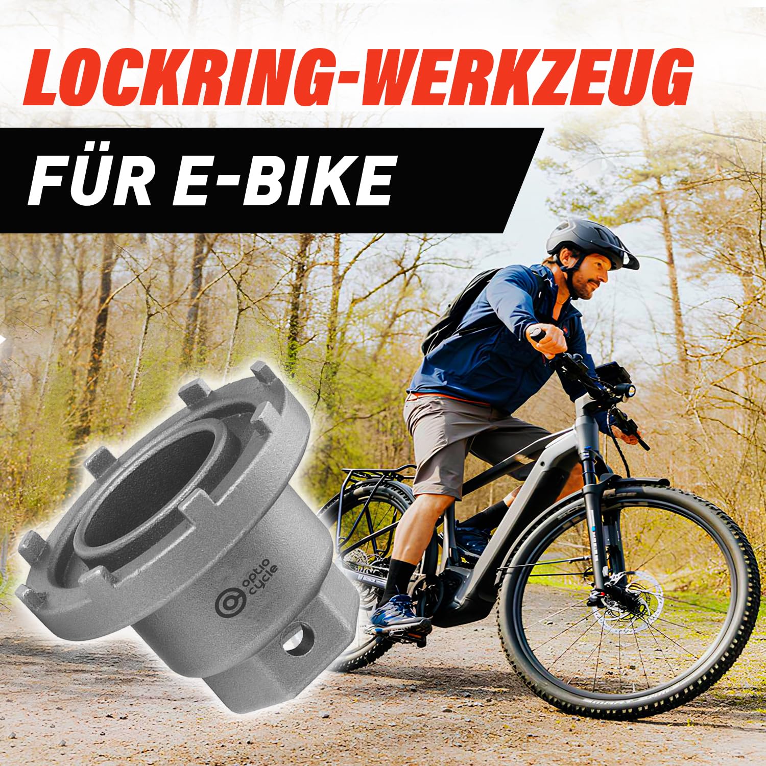 Tretlager Werkzeug für Bosch Lockring Gen 2 – Hochwertiges Tretlagerschlüssel für E-Bike Tretlager | Werkzeug & Kurbelabzieher Fahrrad | Bosch Spider Tool