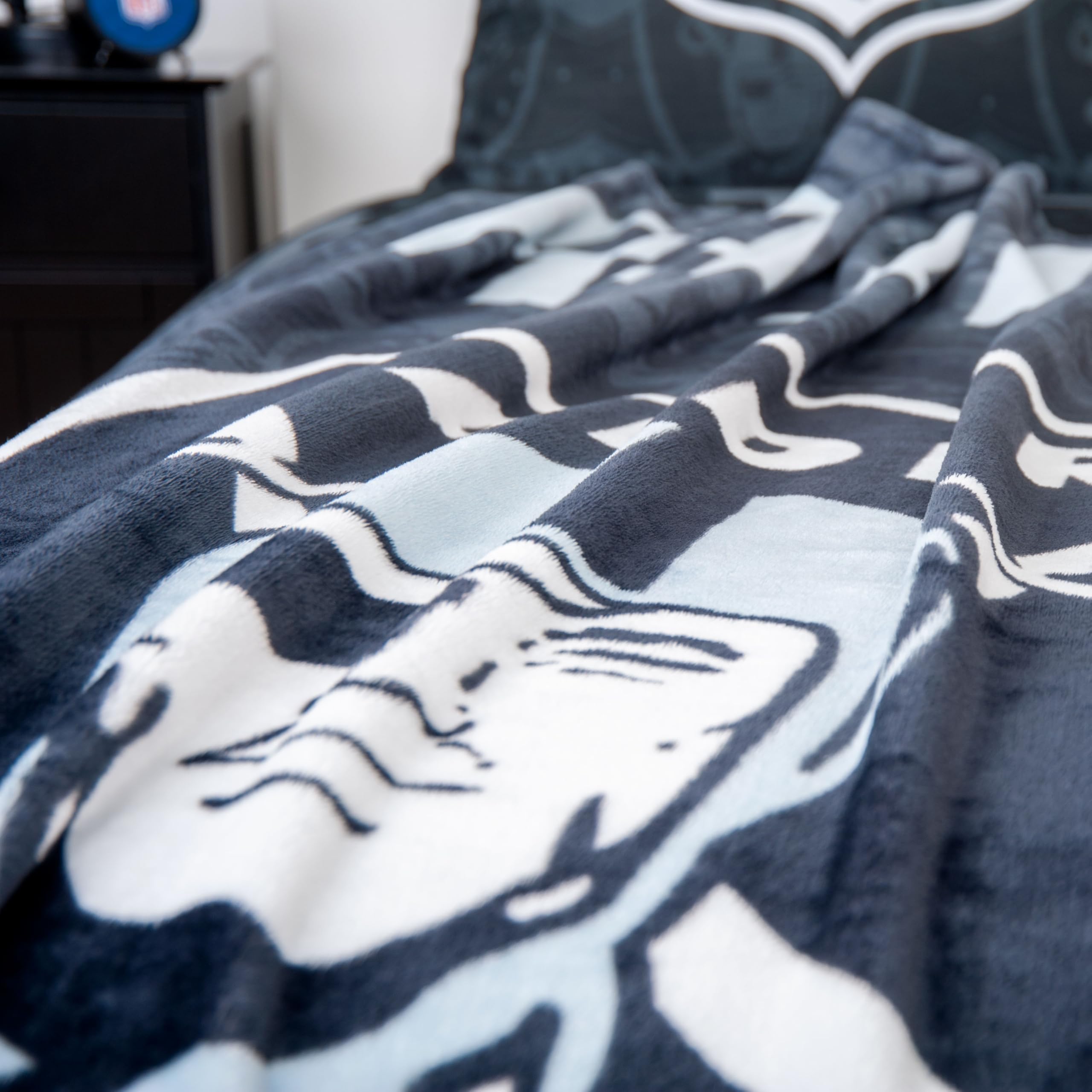 Herding Coperta Wellsoft NFL Raiders, 150 x 200 cm, Morbida e Confortevole, Poliestere