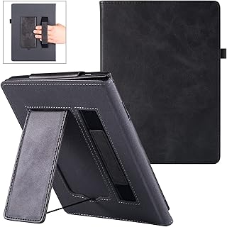 BOZHUORUI Stand Case for 7.8" Onyx Boox Tab Mini C/Boox Nova Air/Air2 and Boox Nova Air C Color - Premium PU Leather Sleeve Cover with Hand Strap and Auto Sleep/Wake