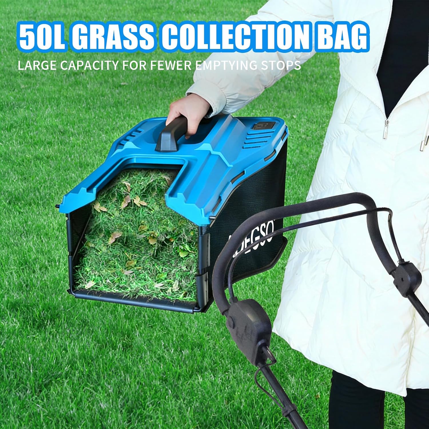 40V Cordless Brushless Lawn Mower - 17" 2-in-1 Electric Push Mower with 6-Position Cutting Height Adjustment, 2x4.0Ah Batteries & Dual Charger Included