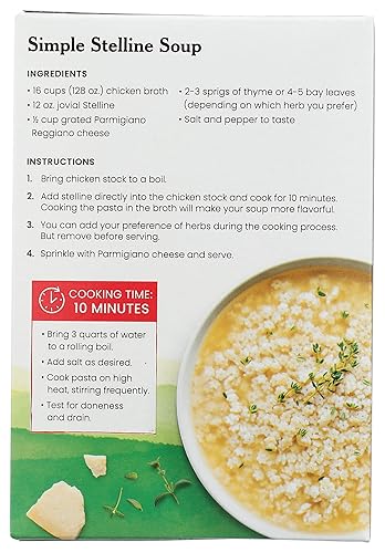 Miniatura 3 de JOVIAL Pasta Stelline de arroz integral orgánico, 12 onzas