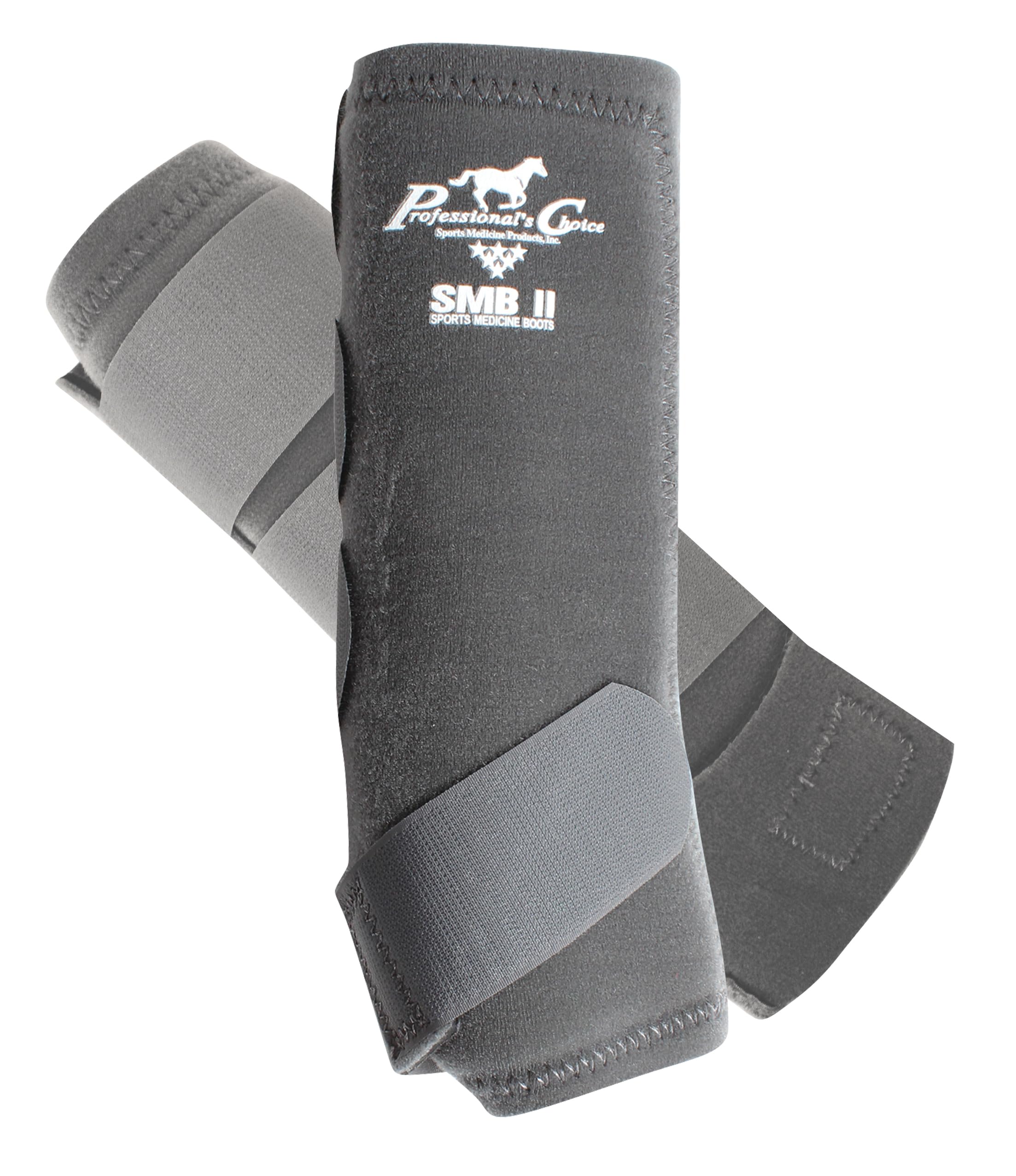 Professional's Choice Equine SMBII Sports Medicine Boots | Sold in Pairs, Charcoal, L