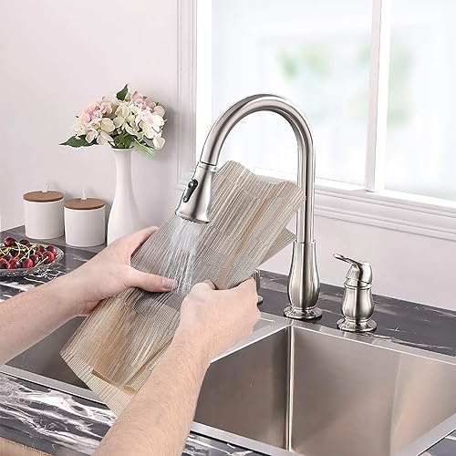 Miniatura 4 de Aofmee Juego de 6 manteles individuales lavables y resistentes al calor con camino de mesa, manteles individuales de vinilo tejido, resistentes a