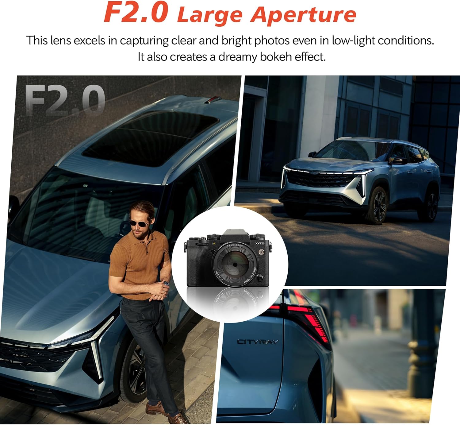 TTArtisan AF 75mm F2 X, 75/2 Auto Focus Lens for Fujifilm Cameras, Full Frame Large Aperture Wide Angle Mirrorless Camera Lens Compatible with Fujifilm Cameras