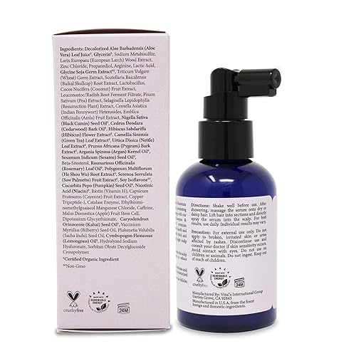 Miniatura 2 de MOUNTAIN TOP Suero para el cuero cabelludo engrosante del cabello (4 onzas  4.0 fl oz) con aceite de argán, biotina, cafeína, bloqueadores de DHT y