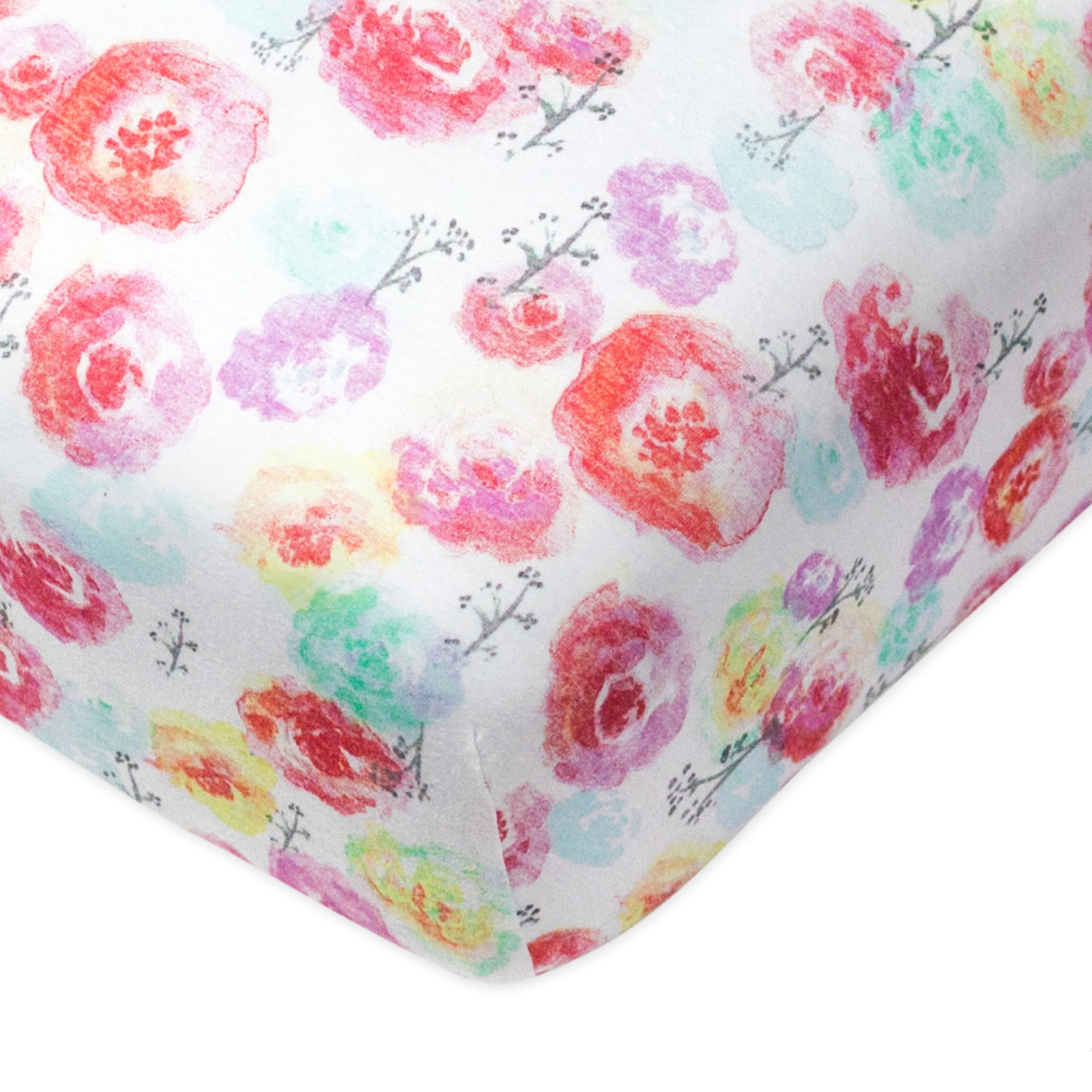 The Honest Company Dziecko organiczna bawełna dopasowane prześcieradło do łóżeczka do noszenia koc