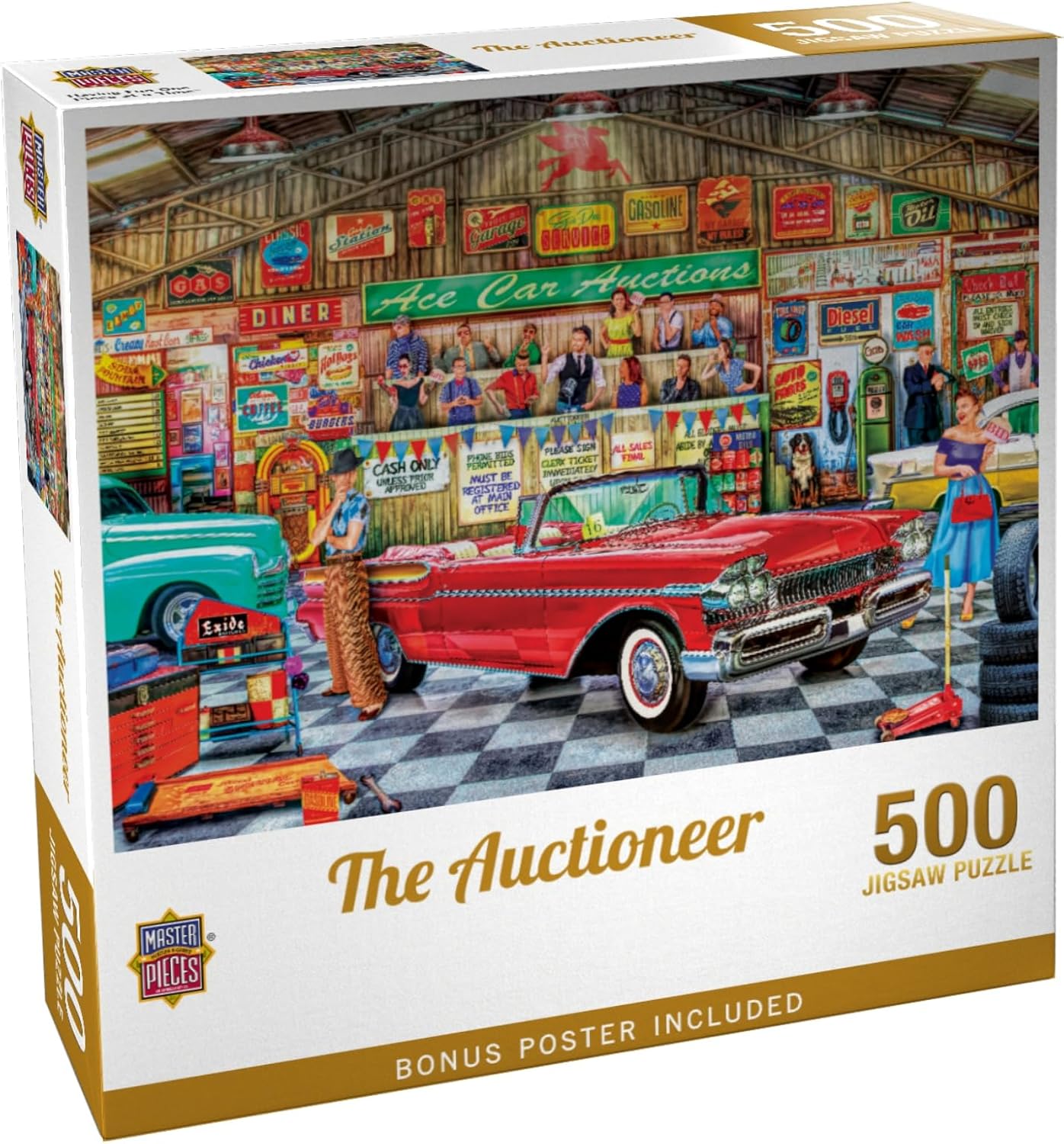 Masterpieces 300 Piece Jigsaw Puzzle for Adults and Families - The Auctioneer - 19.25"x26.63"