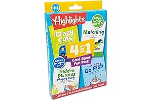 Highlights 4-in-1 Go Fish Card Game Fun Pack