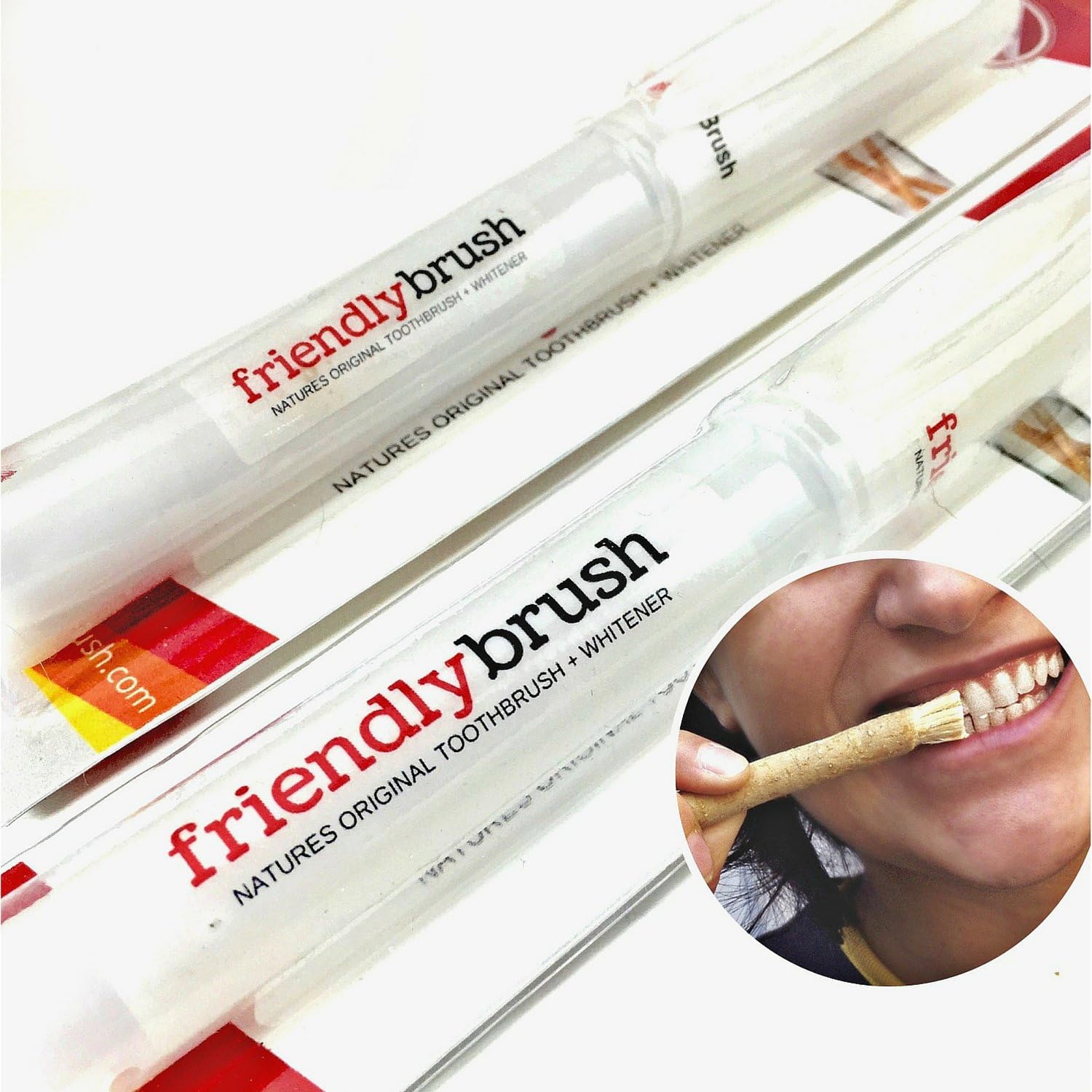 Teeth Whitening Stick by Friendly Brush Miswak Natural