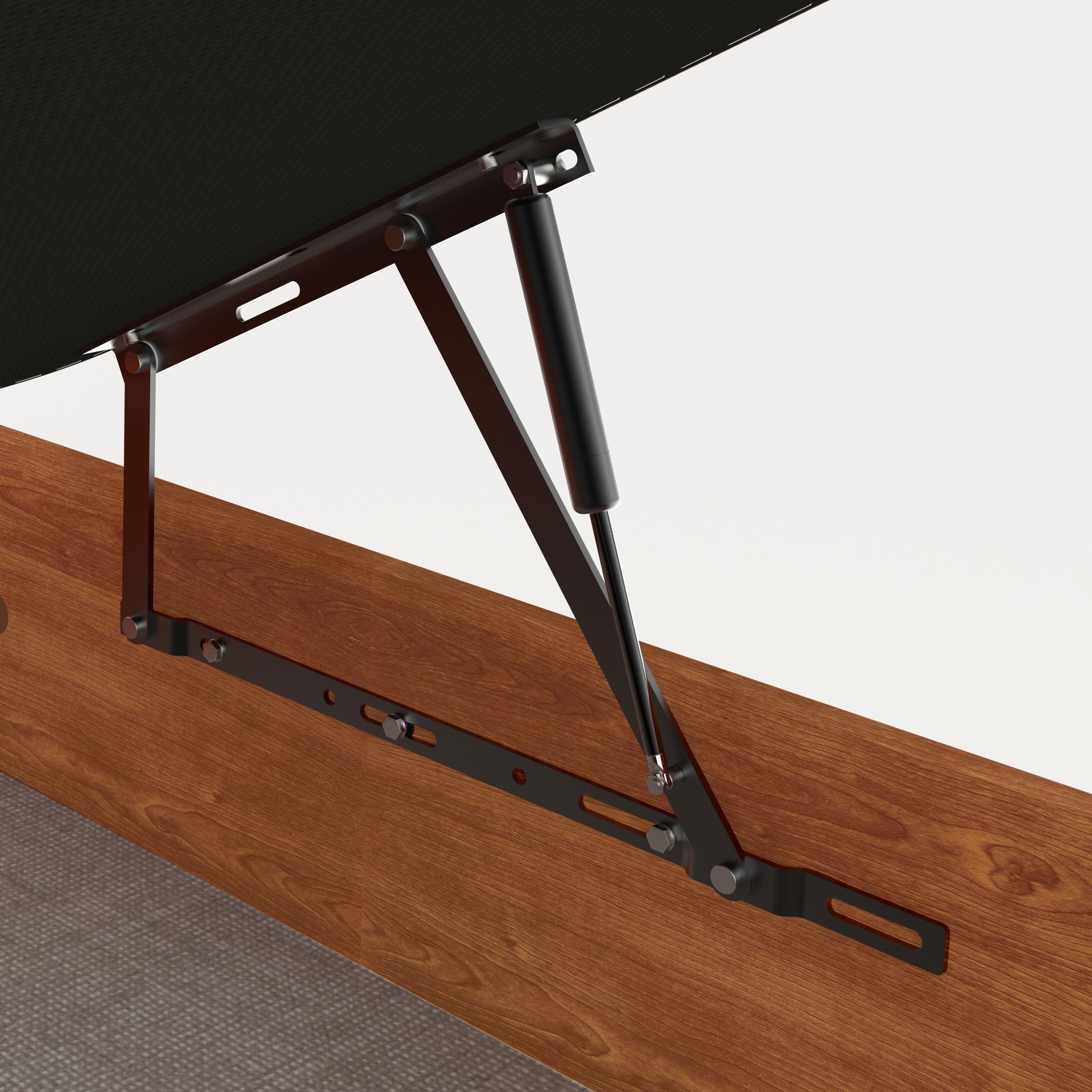 Canapé de Madera Abatible Gran Capacidad · Gran Capacidad; Cajón Madera; Cajón Cerezo; Tapa Crudo; Tejido 3D Transpirable · 140x200cm