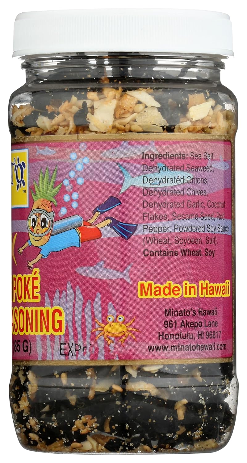 MINATOS Hawaiian Poke Seafood Seasoning, 3 OZ