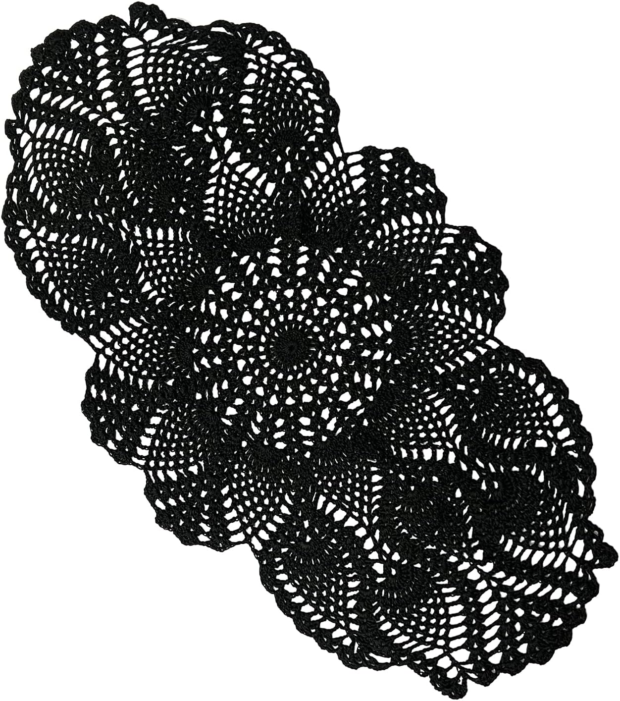 Phantomon Oval Lace Doilies Crochet Table Placemats
