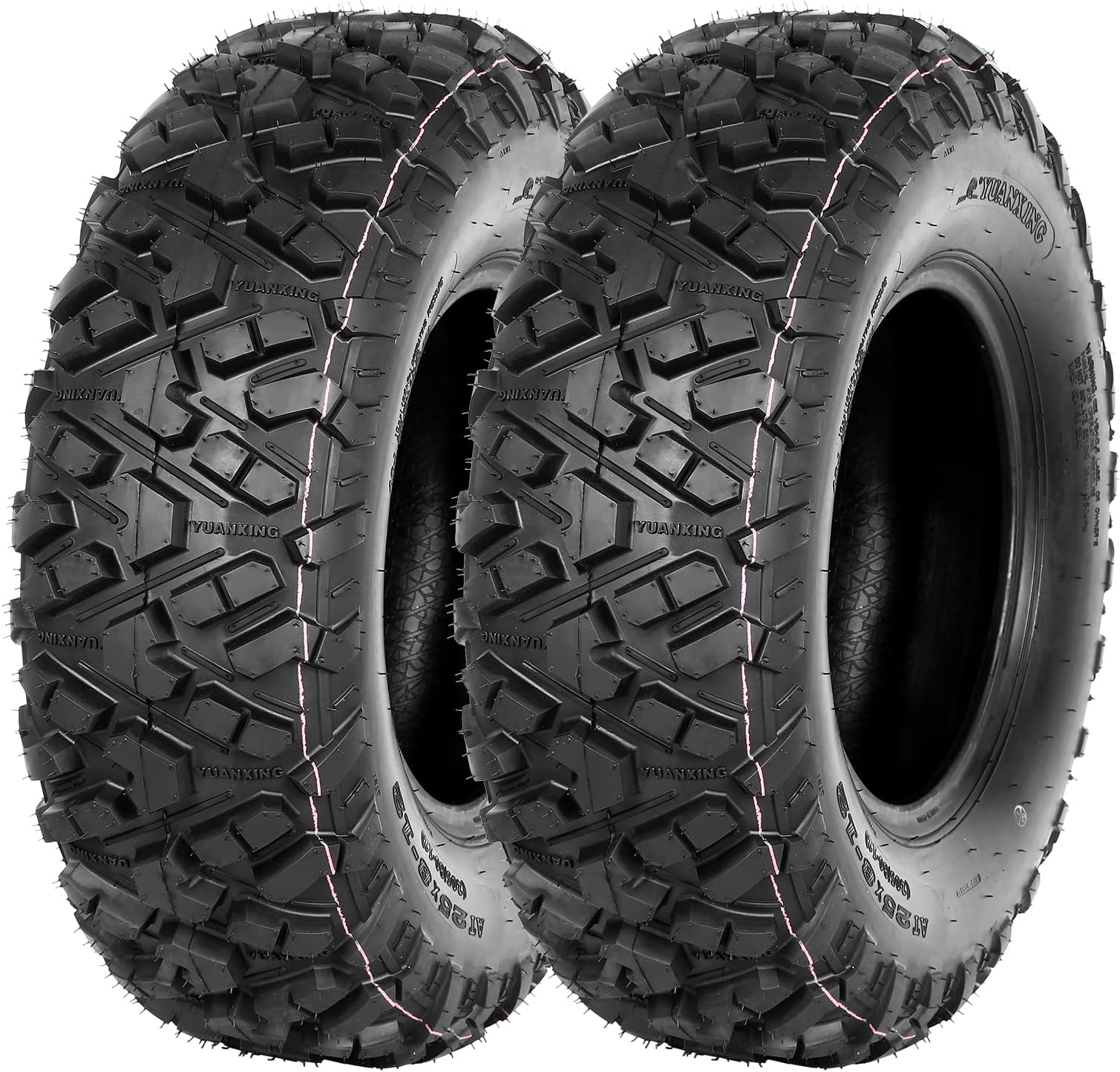 WEIZE All Terrain ATV Tires, Front 25x812, 6PR, 205/8012