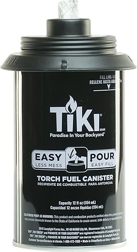 Miniatura 3 de TIKI 1317221 - Recipiente de repuesto de antorcha de 12 onzas con sistema Easy Verter, 12 onzas (paquete de 4) y 1218071 marca 1218071 de 32 onzas