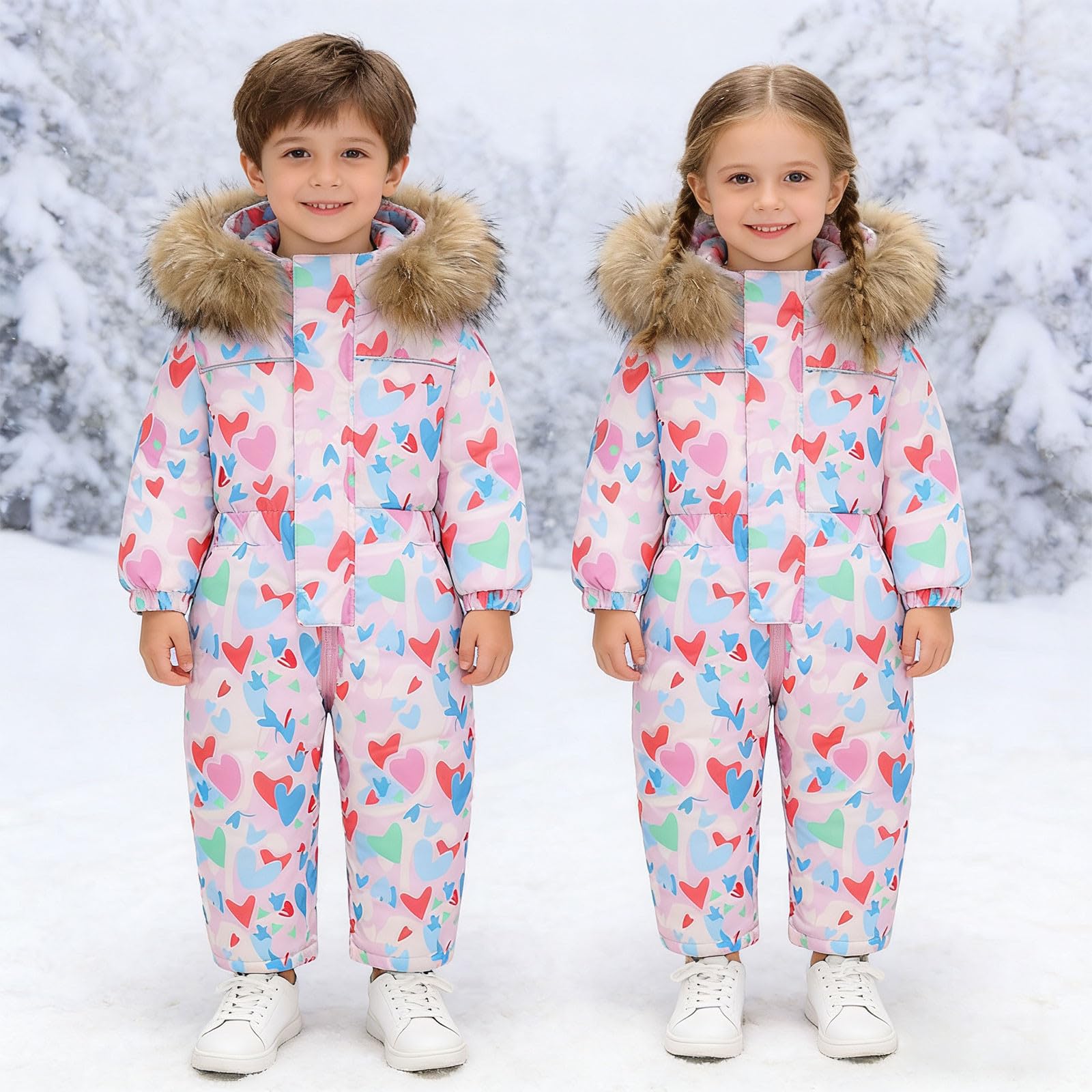 Traje de nieve aislado para niños, esquí de invierno para niñas y niños, equipo de frío al aire libre