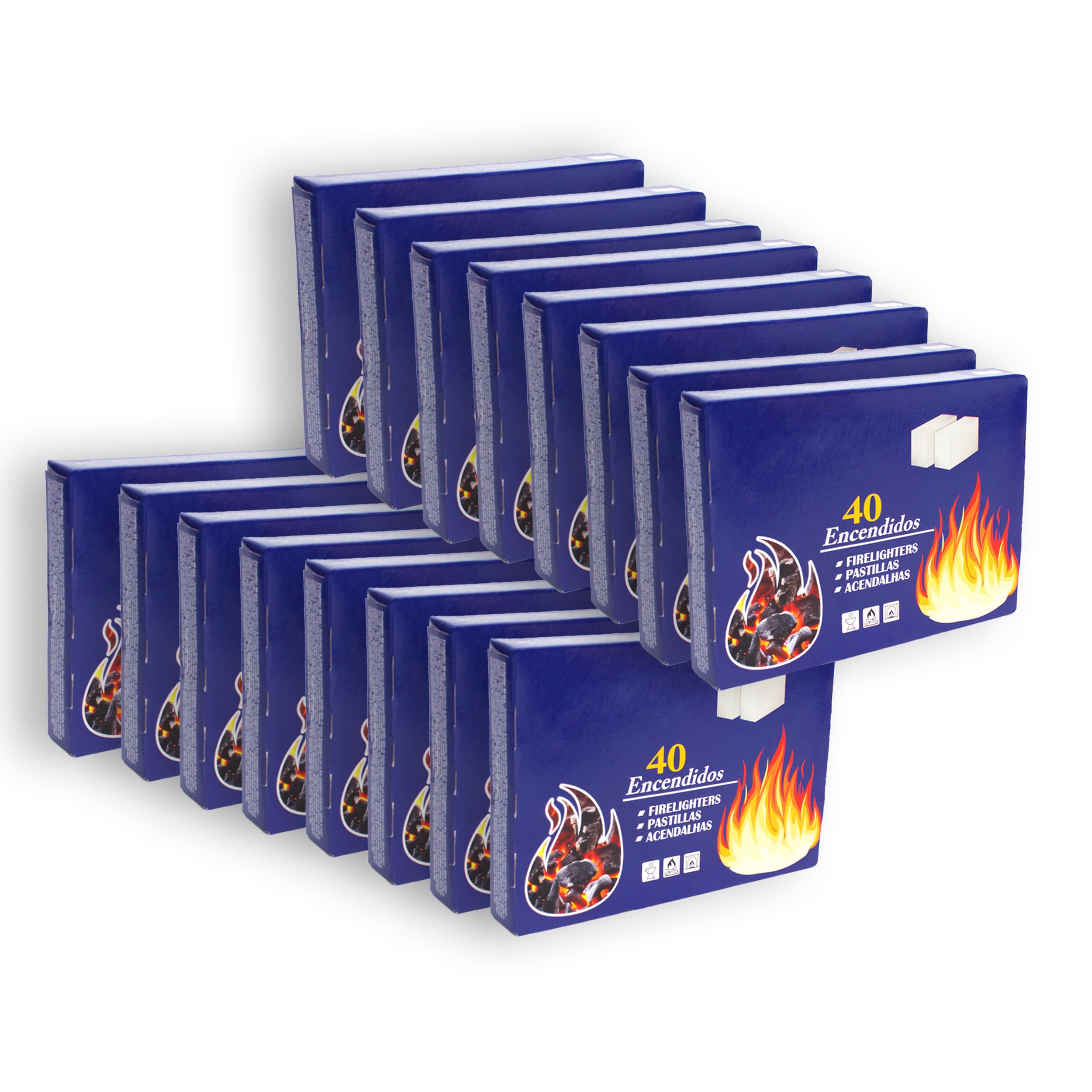 Pack 6 Pastillas de Encendido para Barbacoas y Chimeneas, Encendedor Sólido para Carbón y Leña, Encendido Rápido y Seguro, Ideal para BBQ, Estufas y Camping — view 9