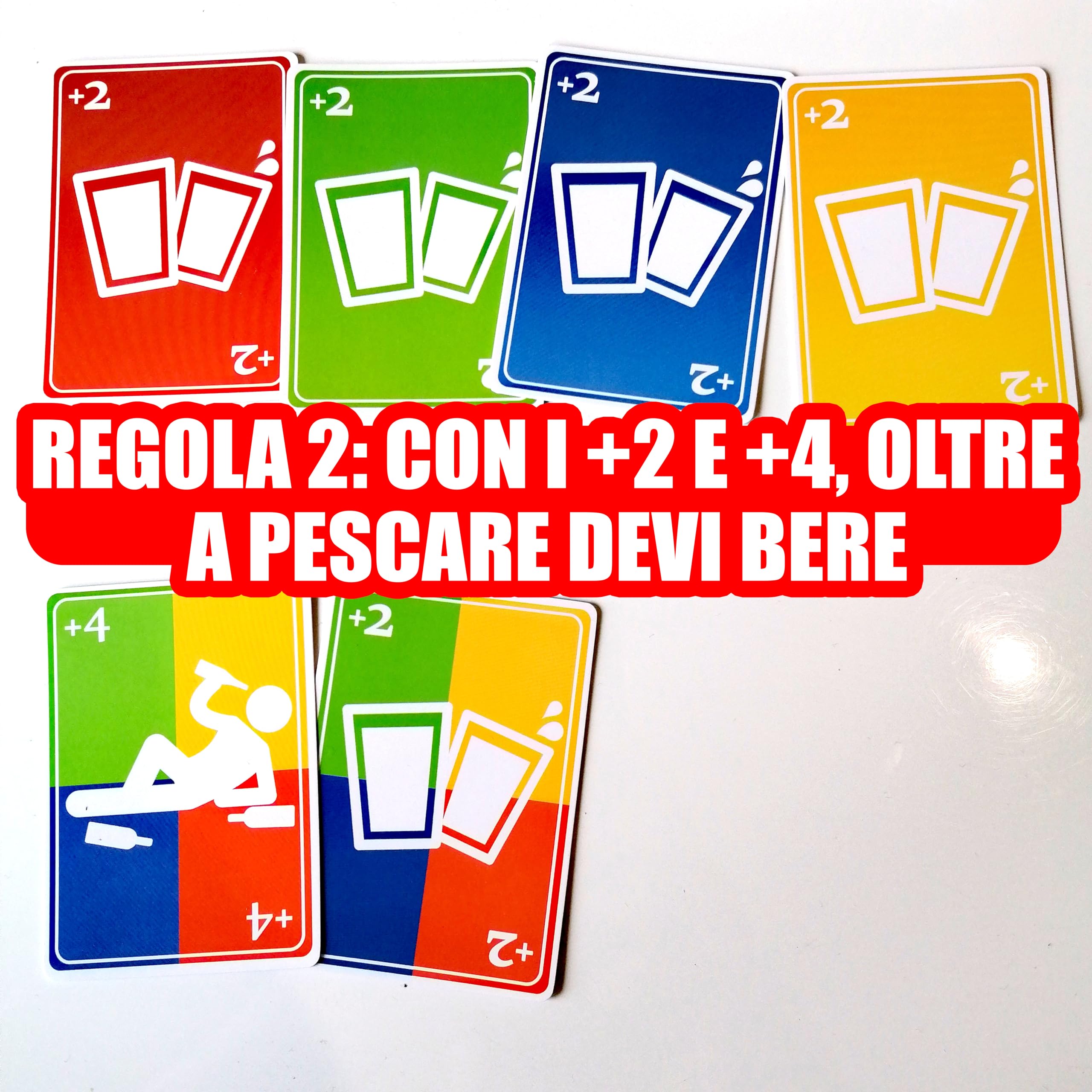 Magma Games DRINK +4 - Giochi Alcolici da uno a +12 Giocatori, Gioco Alcolico per Adulti con Carte Divertenti, Drinking Game da Sbronzami con Shottini per Addio al Nubilato, Celibato, Feste, Roulette