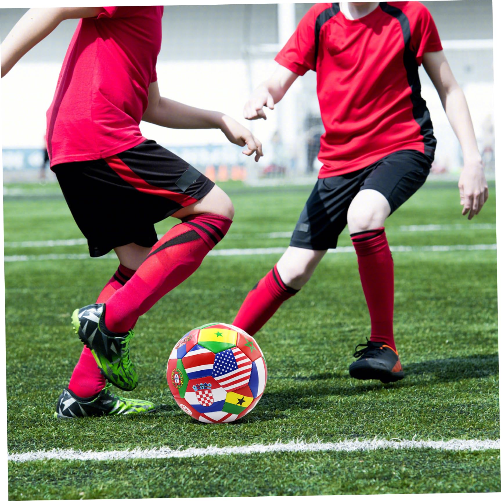 Taille 5 Bol de Football, Ballon de Football National de 8,5 Pouces, PVC étanche PVC pour Adultes Ballon de Foot