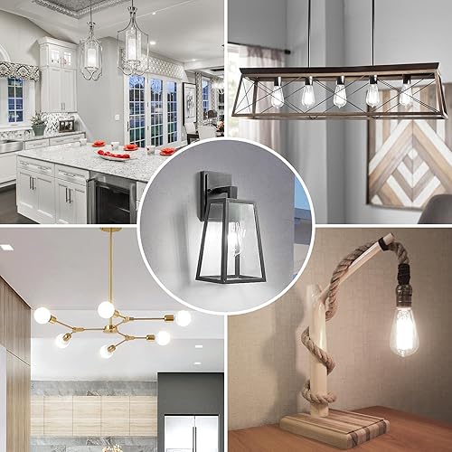 Miniatura 7 de Paquete de 12 bombillas LED Edison equivalente a 100 W, luz blanca diurna 5000 K, 8 W 1400 lúmenes de alto brillo, bombilla de filamento vintage