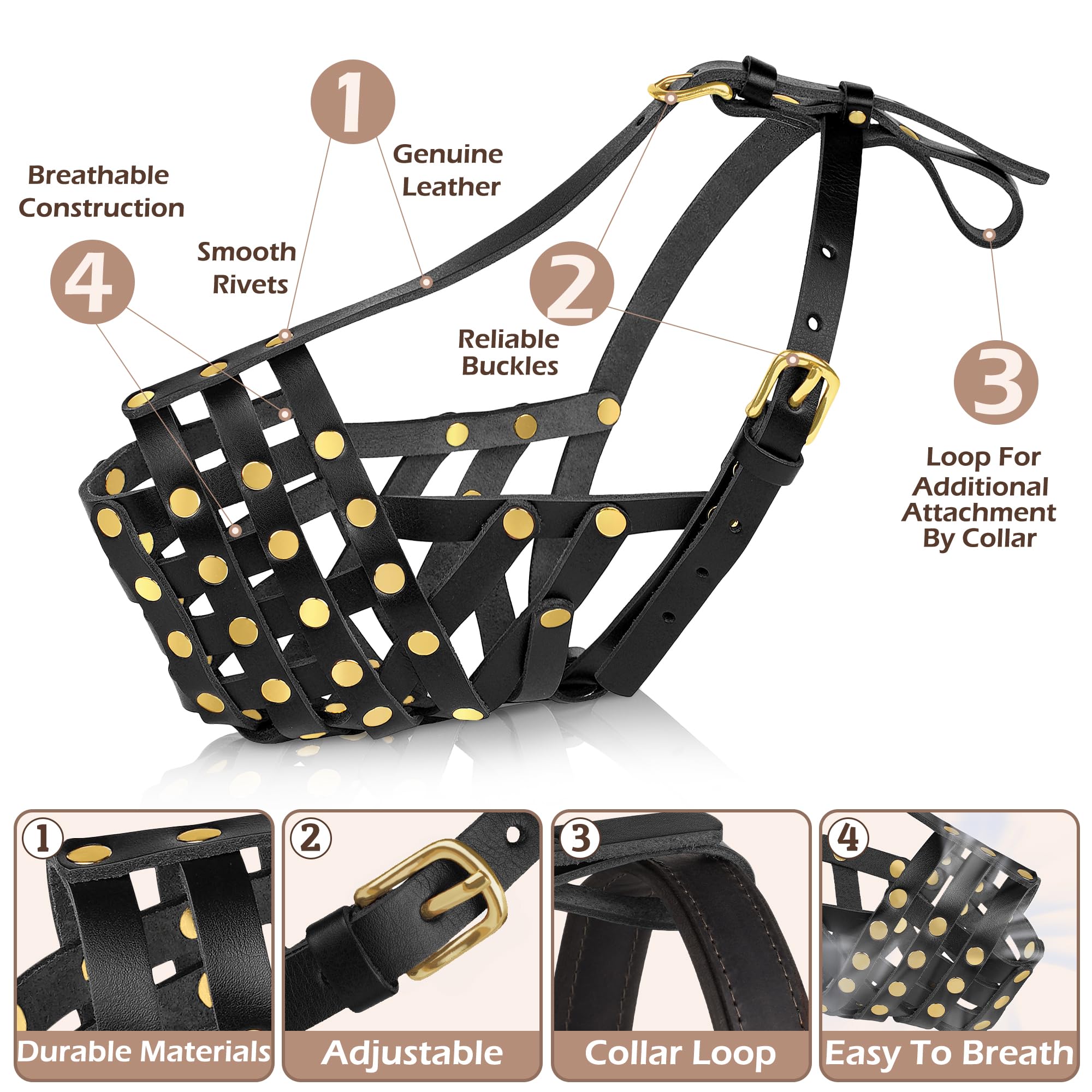 OOPSDOGGY Labrador Dog Muzzle for Large Dogs - Image 2