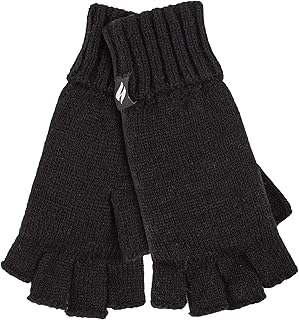 Ladies Solid Knitted Fingerless Gloves Ideal for Smartphone | Keeps Hands Warm in Winter