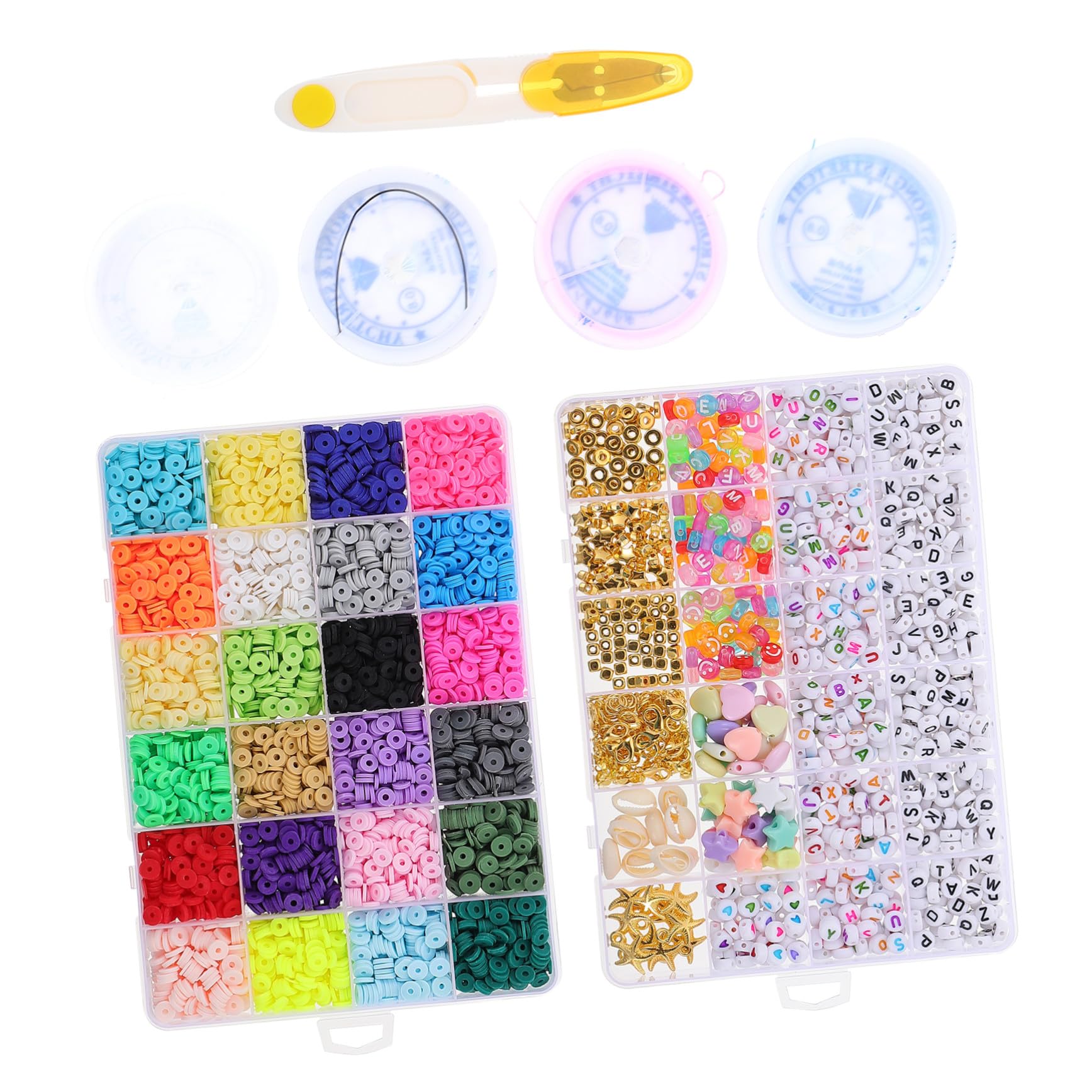 Cuentas de Pulsera DIY de Cuentas Sueltas de Joyería Coloridas para Hacer Pulseras y Collares Kit de Abalorios Suaves y Duraderos para Manualidades Creativas